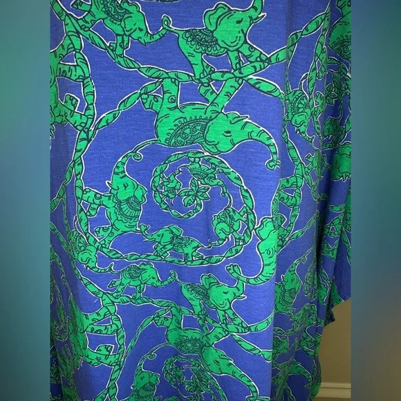 Lilly Pulitzer Stefani Tunic Dress - Blue & Green‎ Print - Size S NWOT - Picture 5 of 5